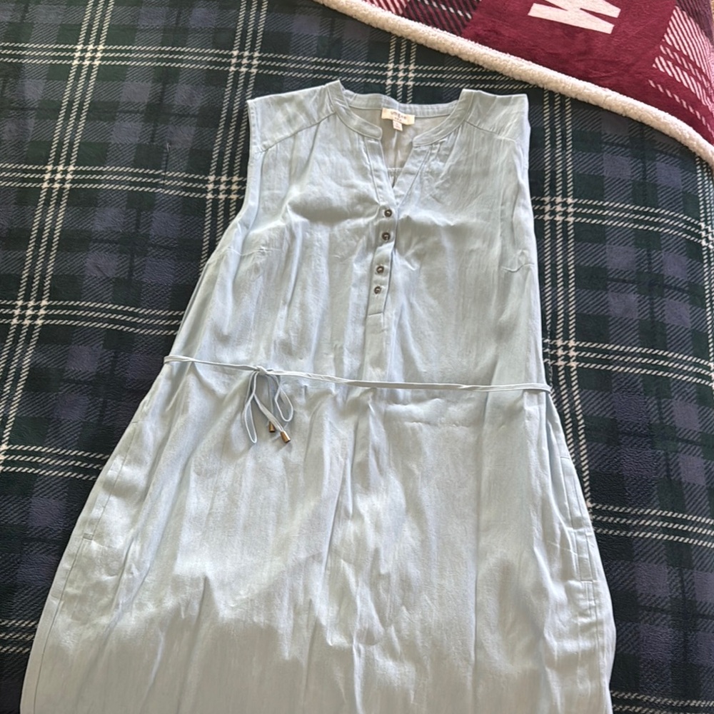 Umgee Light Blue Mini Dress